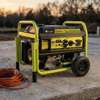 10000-Watt Electric Start Gasoline/Propane Portable Generator with CO Detector — Studio Shot
