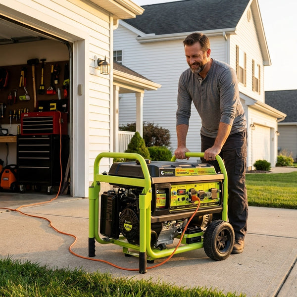 10000-Watt Electric Start Gasoline/Propane Portable Generator with CO Detector