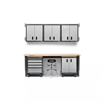 8 Ft. Adjustable Height Birch Top Workbench