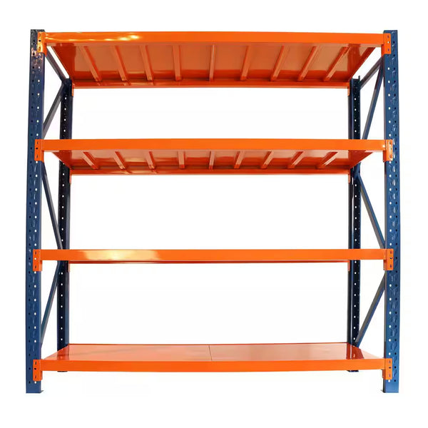 4 Tier Steel Heavy Duty Adjustable Garage Storage Shelving Unit in Orange (78.7 In. W X 78.7 In. H X 23.8 In. D)