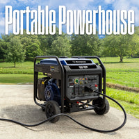 10,000 Peak Watt Portable Inverter Generator, Gas Powered, Remote Start with CO Sensor