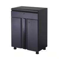 7-Piece Regular Duty Welded Steel Garage Storage System in Black (109 In. W X 75 In. H X 19.6 In. D)