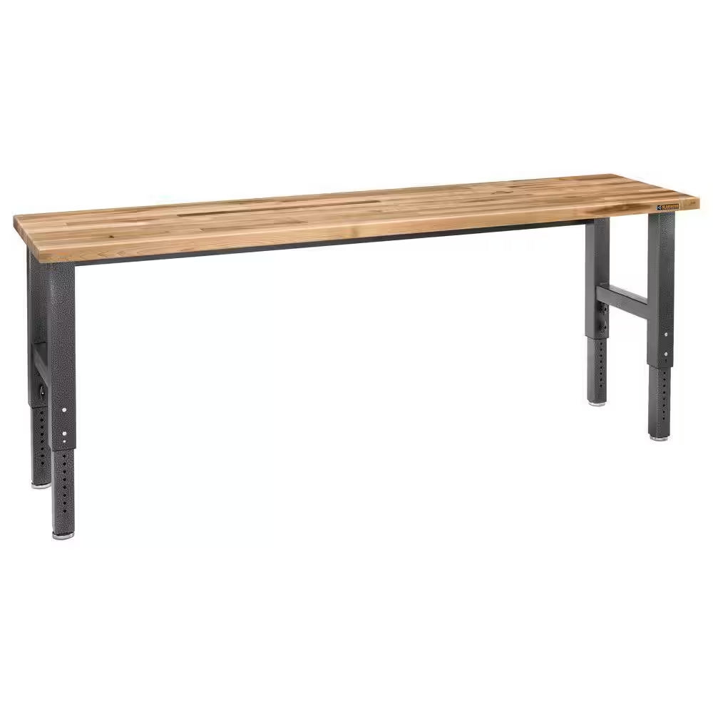8 Ft. Adjustable Height Birch Top Workbench