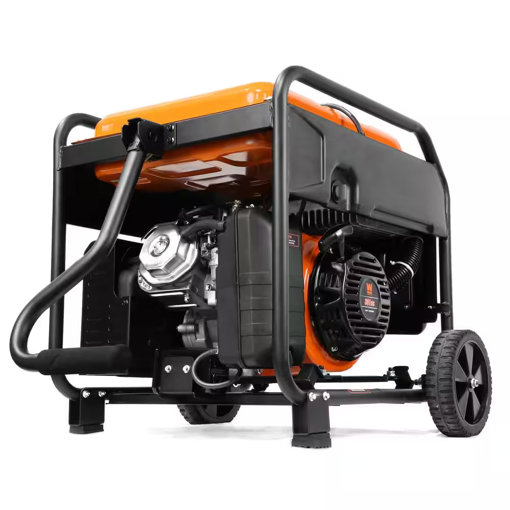 6250/5000-Watt RV and Transfer-Switch-Ready Recoil Start Open Frame Gas-Powered Inverter Generator with CO Watchdog