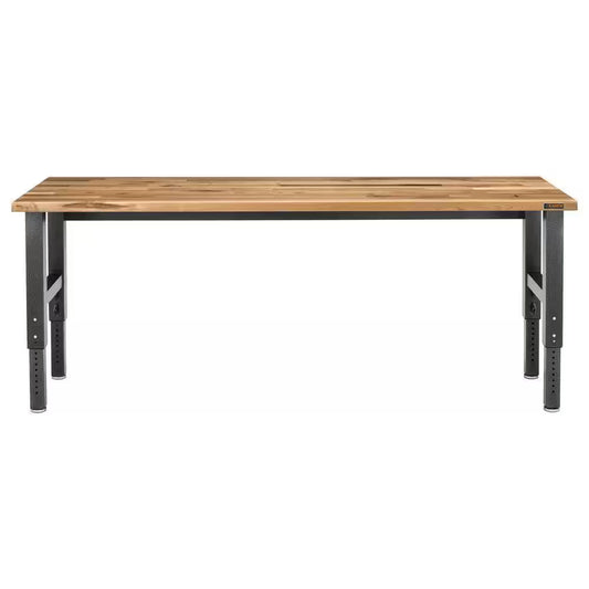 8 Ft. Adjustable Height Birch Top Workbench
